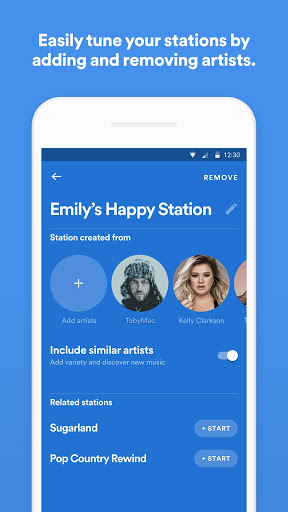 Spotify Stations Streaming radio amp music stations mod screenshots 5