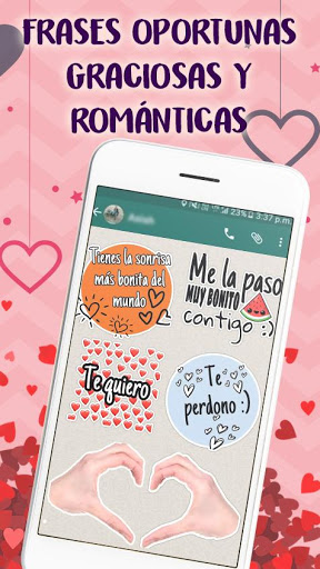 Stickers de amor y Piropos para WhatsApp mod screenshots 2
