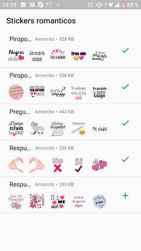 Stickers de amor y Piropos para WhatsApp mod screenshots 4