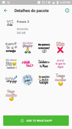 Stickers de amor y Piropos para WhatsApp mod screenshots 5
