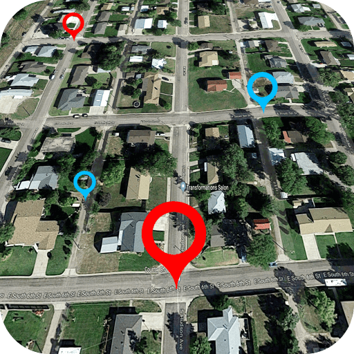 google maps satellite 215 fernell derby ks