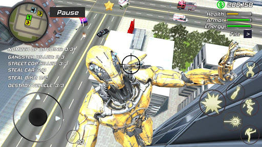 Super Crime Steel War Hero Iron Flying Mech Robot mod screenshots 5