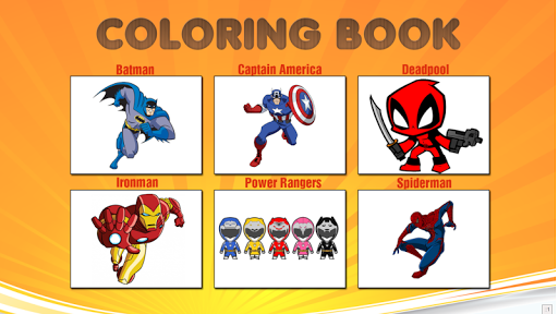 Superhero Coloring Book – Kids mod screenshots 1