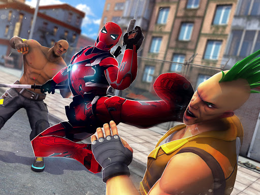 Superhero Ninja Battle Streets Fighting Robot mod screenshots 5