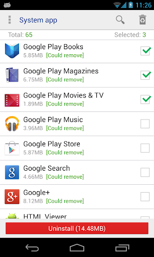 System app remover root needed mod screenshots 1