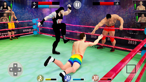 Tag Team Wrestling Games Mega Cage Ring Fighting mod screenshots 1