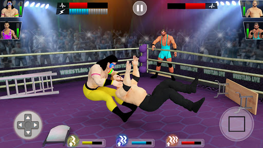 Tag Team Wrestling Games Mega Cage Ring Fighting mod screenshots 3