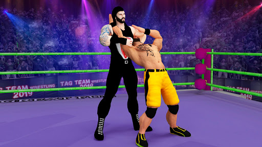 Tag Team Wrestling Games Mega Cage Ring Fighting mod screenshots 5