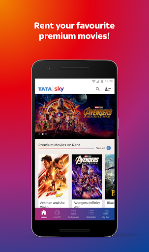 Tata Sky Mobile- Live TV Movies Sports Recharge mod screenshots 3