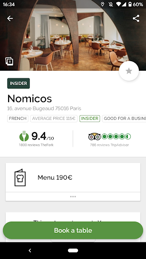 TheFork – Restaurants booking and special offers mod screenshots 1