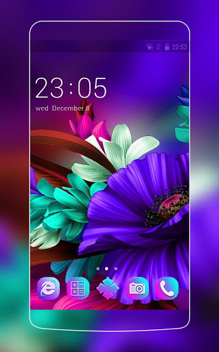 Themes app for S6 Purple Bloom flower mod screenshots 1