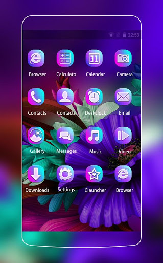Themes app for S6 Purple Bloom flower mod screenshots 2