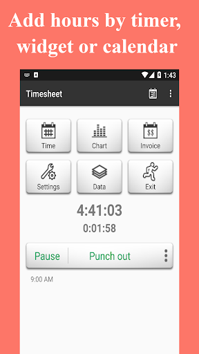 Timesheet – Time Card – Work Hours – Work Log mod screenshots 1