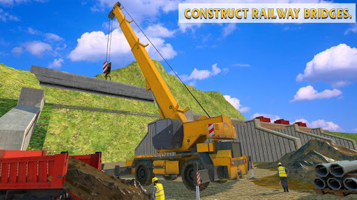 Train Station Construction Railway JCB Simulator mod screenshots 3