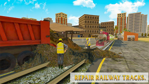 Train Station Construction Railway JCB Simulator mod screenshots 4