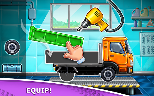 Truck games for kids – build a house car wash mod screenshots 1