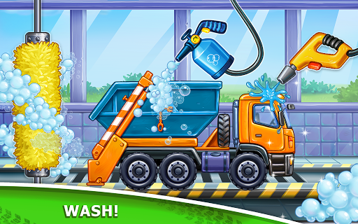 Truck games for kids – build a house car wash mod screenshots 2