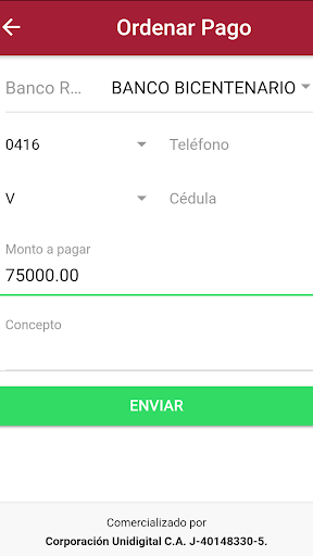 Tu Pago Movil Banco Bicentenario mod screenshots 3