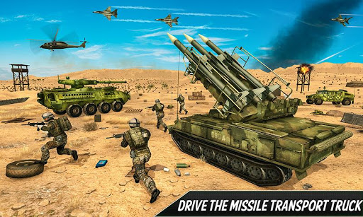 US Army Missile Attack Army Truck Driving Games mod screenshots 3