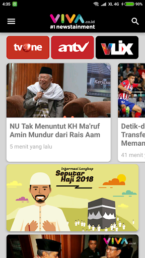 VIVA – Berita Terbaru – Streaming tvOne amp ANTV mod screenshots 1