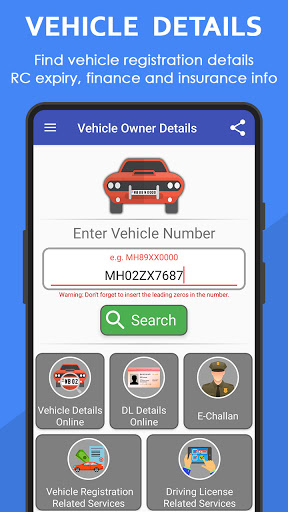 Vehicle Owner Details India mod screenshots 2