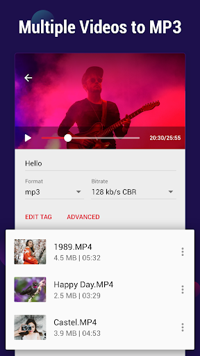 Video to MP3 Converter – mp3 cutter and merger mod screenshots 1