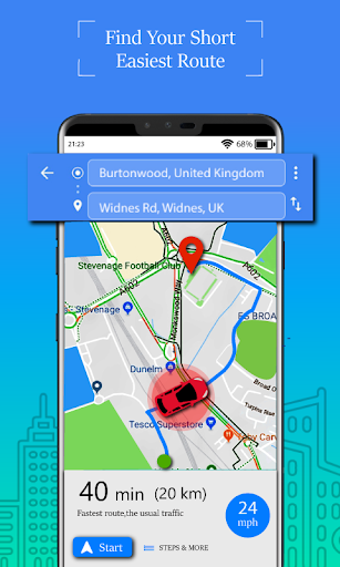 Voice GPS Driving Route Gps Navigation amp Maps mod screenshots 1