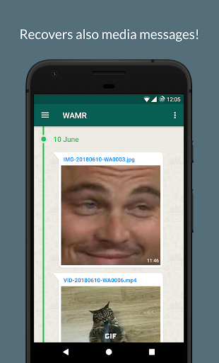 WAMR – Recover deleted messages amp status download mod screenshots 3