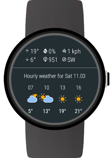 Weather for Wear OS Android Wear mod screenshots 3