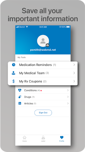 WebMD Check Symptoms Rx Savings amp Find Doctors mod screenshots 5