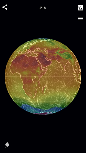 Wind Map Hurricane Tracker 3D Globe amp Alerts mod screenshots 5