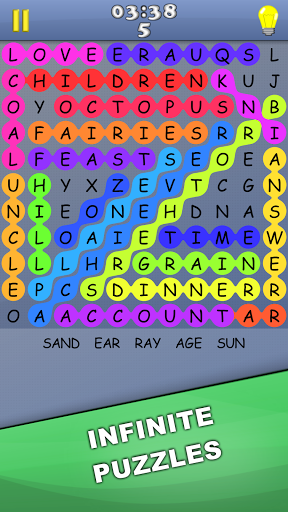 Word Search Play infinite number of word puzzles mod screenshots 1