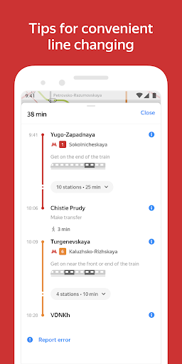Yandex.Metro detailed metro maps and route times mod screenshots 3